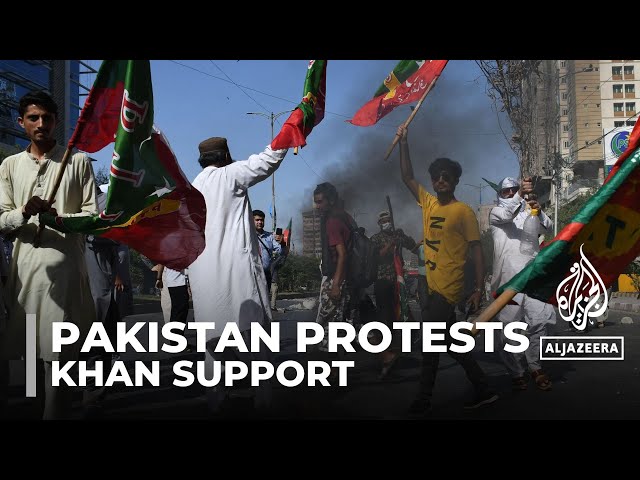 ⁣Anniversary of ex-Pakistan PM's arrest: Imran khan's supporters protest one year on