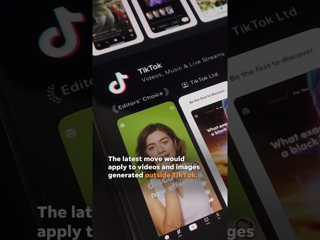 ⁣TikTok to start labeling AI-generated content on its platform #Shorts