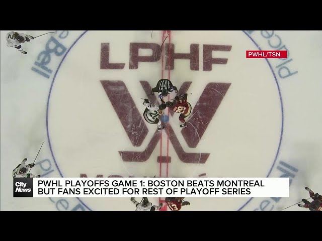 ⁣PWHL playoffs: Boston beats Montreal in game one