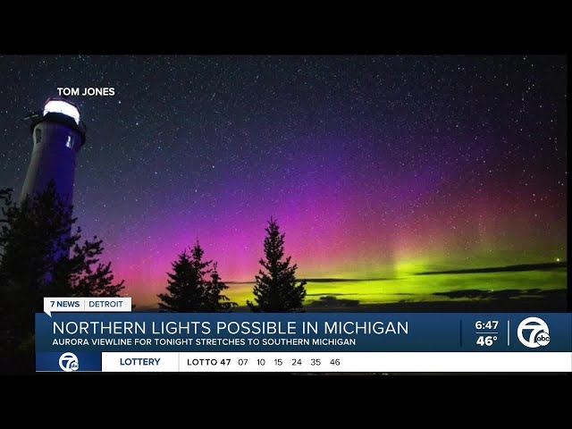 ⁣What are the chances we see the Northern Lights in Michigan tonight?