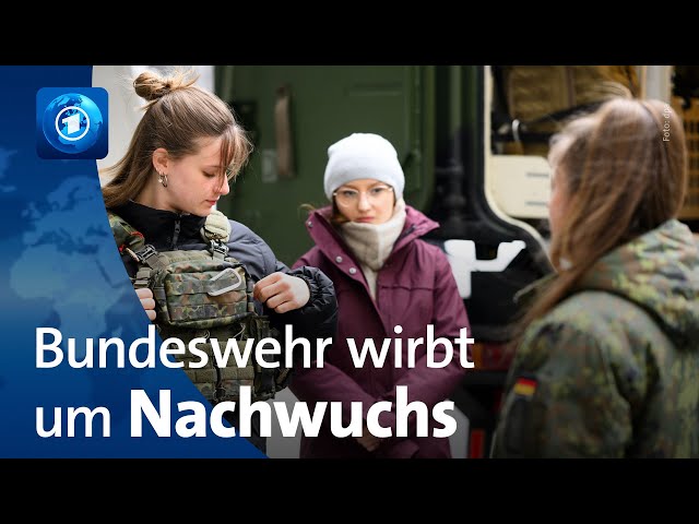 ⁣Bundeswehr wirbt in der Schule um Nachwuchs