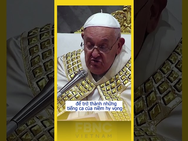 ⁣Đức Giáo hoàng bắt đầu đếm ngược “năm thánh 2025” với chủ đề liên quan đến chiến tranh