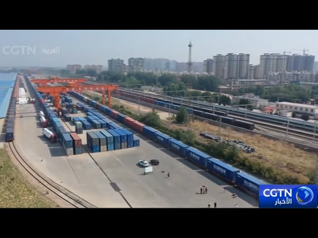 ⁣بدء خدمة قطار الشحن الذي يربط شيجياتشوانغ شمالي الصين مع بودابست وبلغراد