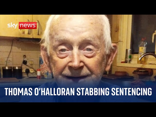 ⁣Watch live: Sentencing for the stabbing of 87-year-old Thomas O'Halloran at the Old Bailey
