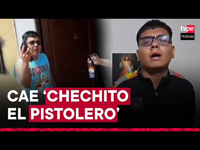 ⁣Trujillo: Policía captura a ‘Chechito el Pistolero’, acusado de extorsionar a empresarios