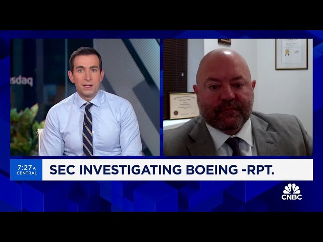 ⁣SEC investigating Boeing over statements on its safety practices, report says