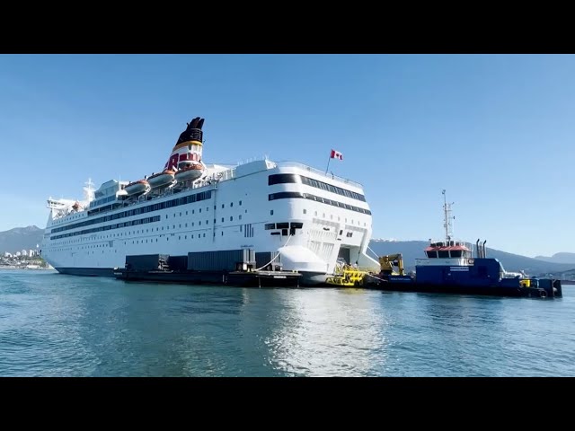 ⁣Inside the controversial LNG 'floatel' cruise ship that Squamish, B.C., won’t allow