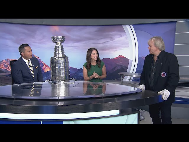 ⁣The Stanley Cup visits the CBS Colorado studios