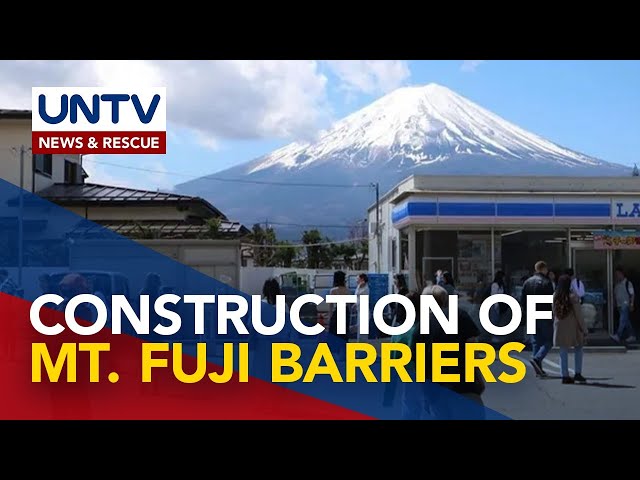 Placement of barrier to obstruct view of Mount Fuji in Japan, delayed