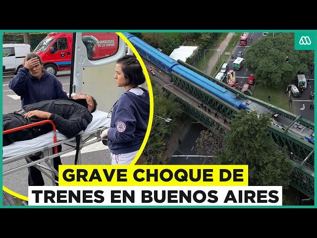 ⁣Choque de trenes en Argentina: Máquina se descarriló dejando varios heridos