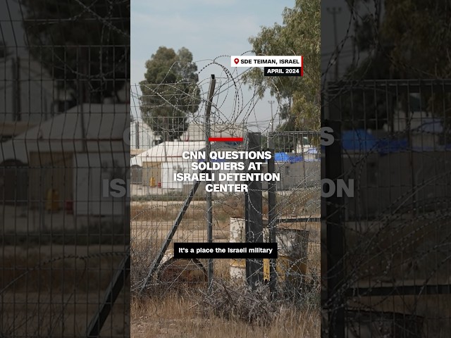 ⁣CNN questions soldiers at Israeli detention center