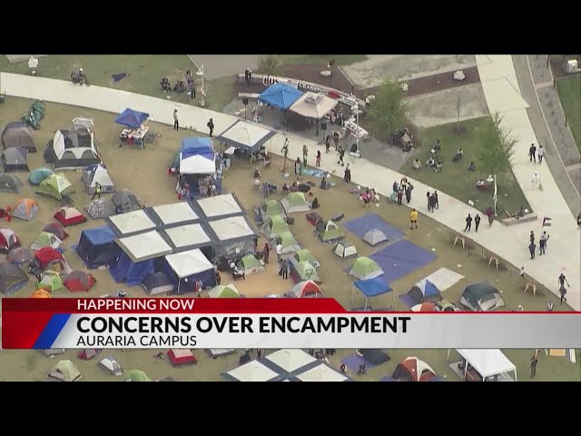 ⁣Officials report weapons, human waste at Auraria protest encampment