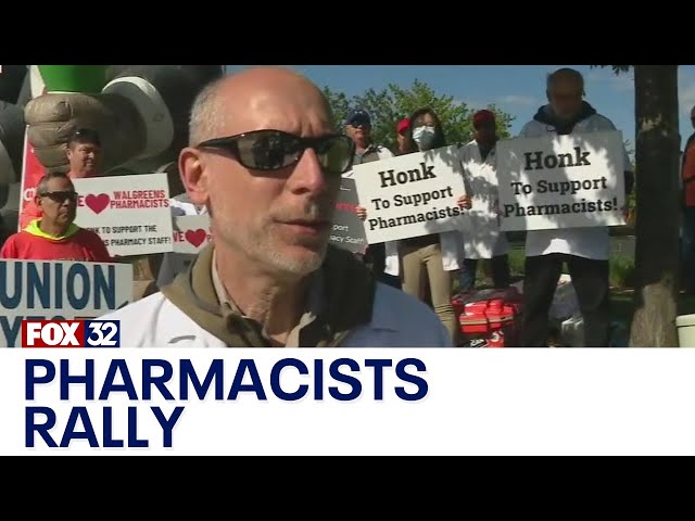 Walgreens pharmacists rally for better pay, working conditions