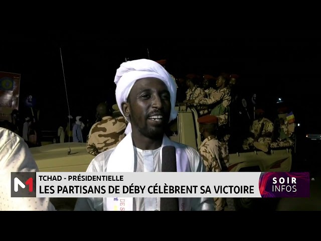 ⁣Présidentielle au Tchad : Les partisans de Déby célèbrent sa victoire