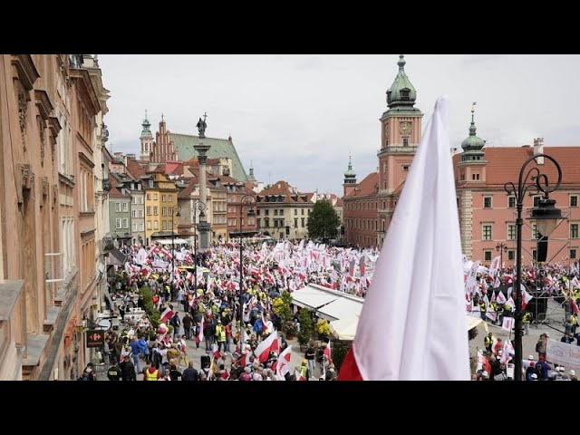 ⁣Des milliers de polonais manifestent contre le Pacte Vert de l'UE
