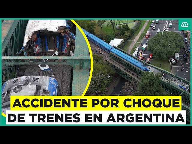 ⁣Accidente ferroviario en Argentina: Choque de trenes en Buenos Aires deja múltiples heridos