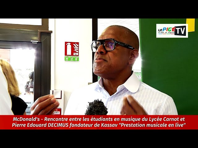 ⁣McDonald's - Rencontre entre les étudiants en musique du Lycée Carnot et Pierre Edouard DECIMUS