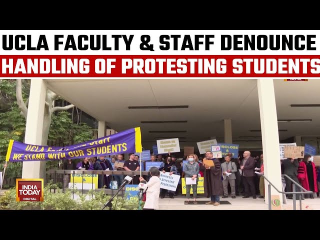 ⁣Ucla Faculty And Staff Denounce University's Handling Of Student Gaza Protest