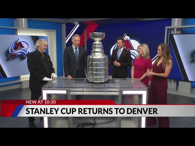 ⁣Stanley Cup returns to Denver