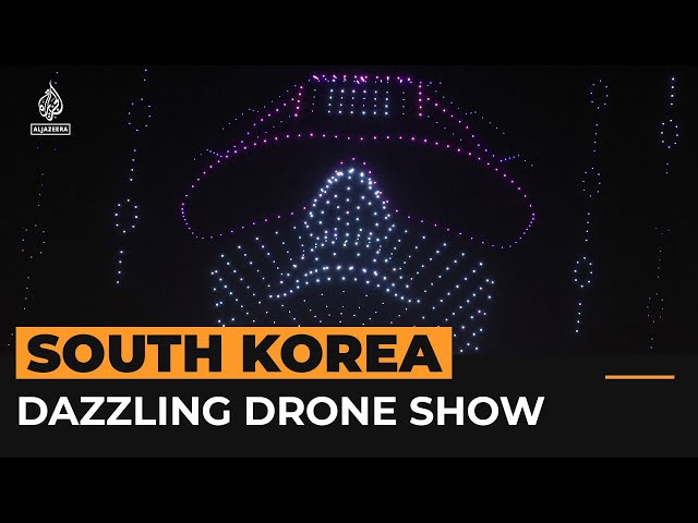 ⁣Thousands of drones put on dazzling display in South Korea | AJ #Shorts