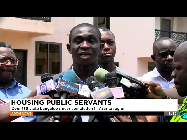 ⁣Housing Public Servants: Over 185 state bungalows near completion in the Asante region -Adom TV News