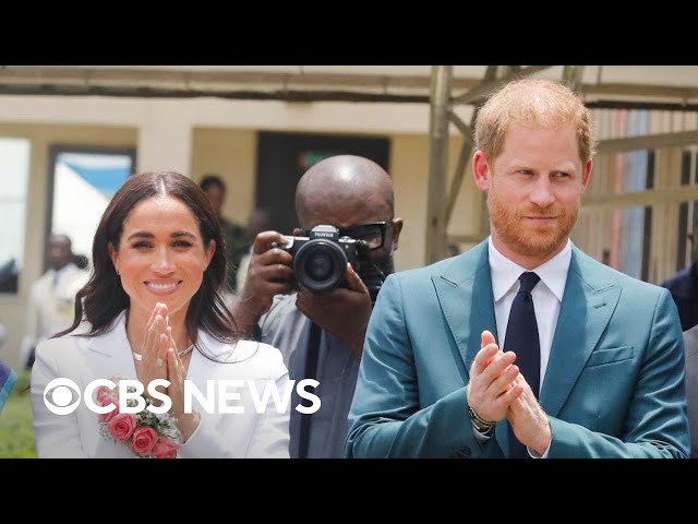 ⁣Prince Harry, Meghan visit Nigeria