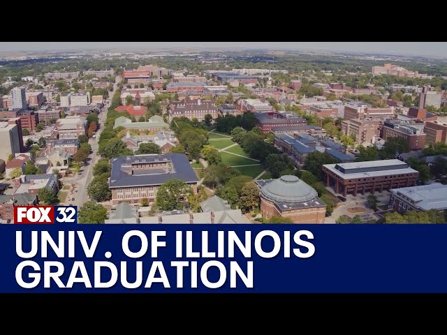 ⁣University of Illinois proceeds with graduation amid campus protests