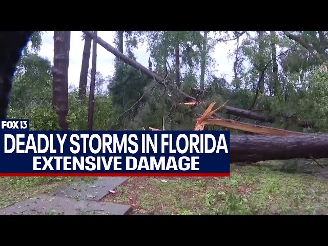 ⁣At least one killed by powerful storms in Florida