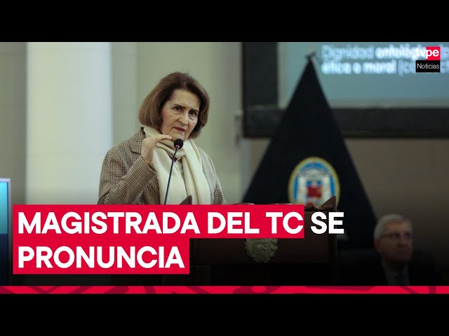 Magistrada del TC: detención preliminar debe ser una medida excepcional