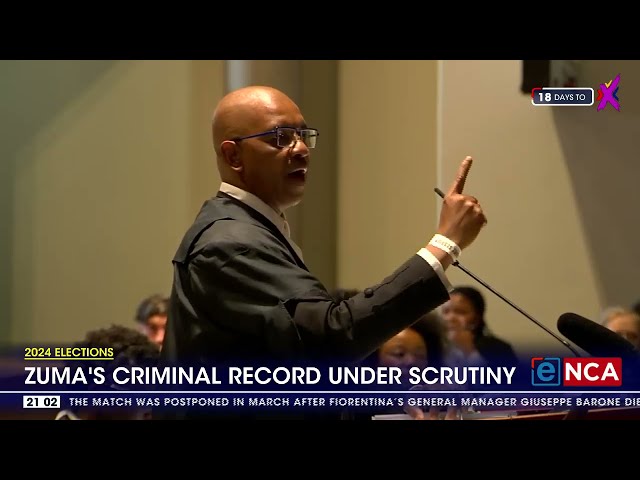 ⁣Zuma's criminal record under scrutiny