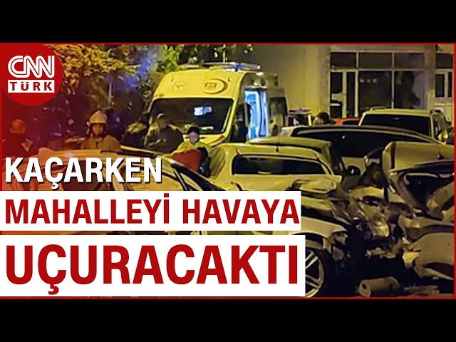 Sarıyer'de Faciadan Dönüldü! Kaçan Sürücü Doğal Gaz Kutusuna Çarptı...