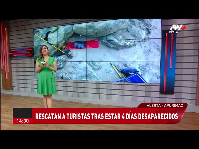 ⁣Apurímac: Rescatan a turistas tras estar 4 días desaparecidos