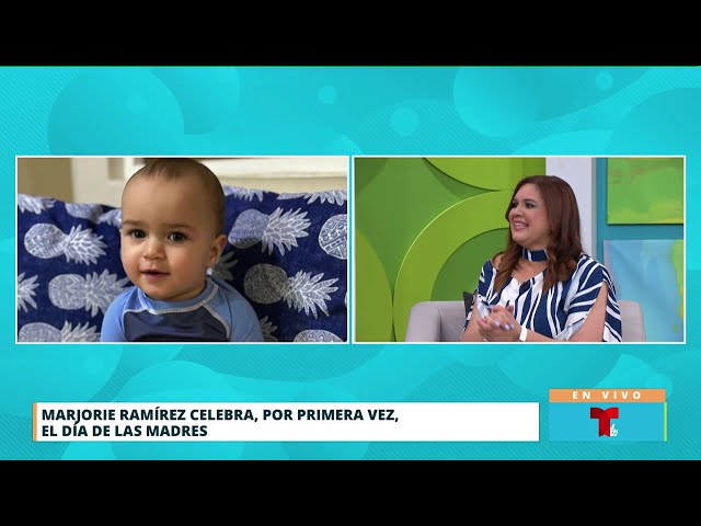 ⁣Llena de amor: Marjorie Ramírez celebra su primer día de madres con Fabián André