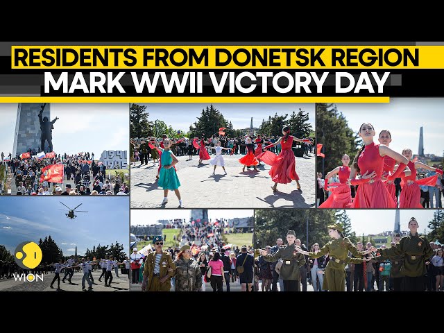 ⁣Russia-Ukraine war: Russian-controlled Donetsk region celebrates WWII Victory Day | WION Originals