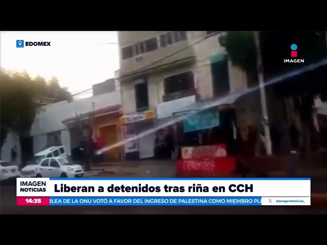 ⁣Liberan a los nueve detenidos tras riña en CCH Naucalpan | Noticias con Crystal Mendivil