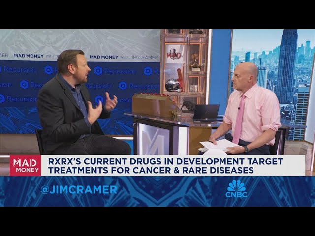 ⁣Recursion Pharmaceuticals CEO Chris Gibson goes one-on-one with Jim Cramer