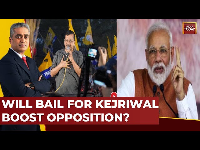 ⁣News Today With Rajdeep Sardesai Live: Kejriwal Walks Out Of Tihar, Will Bail  boost Opposition LIVE
