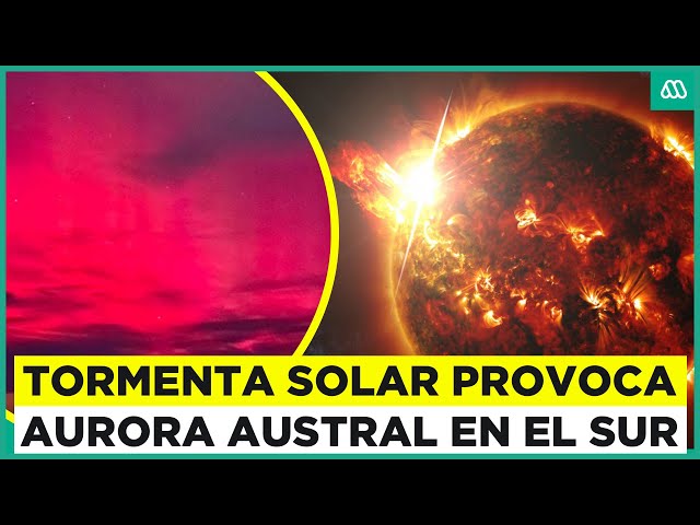 ⁣Aurora austral en Punta Arenas: Tormenta solar podría desatar diversos fenómenos en el mundo