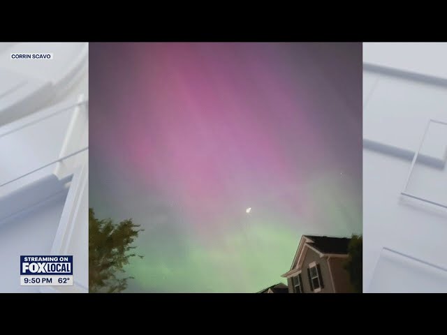 ⁣Northern Lights put on dazzling display across Chicago area
