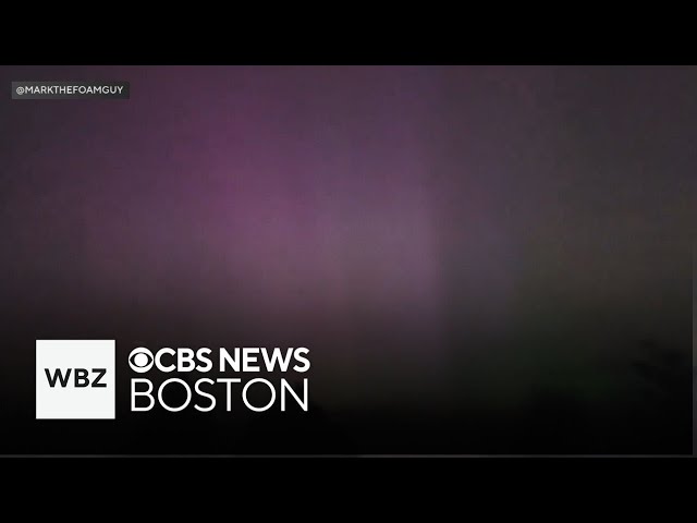 ⁣Northern lights visible across New England