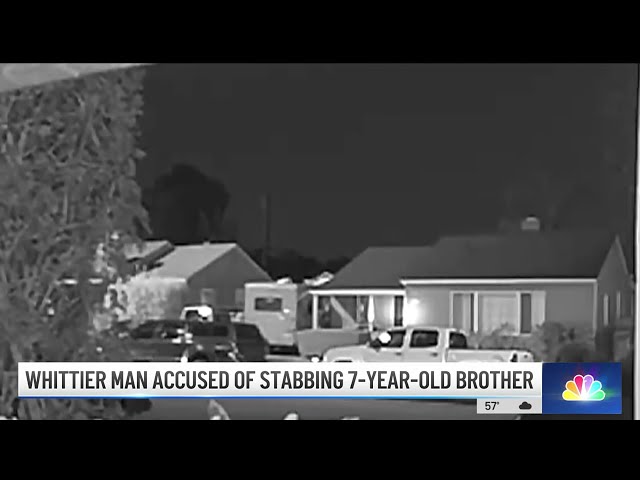 ⁣Whittier man accused of stabbing 7-year-old brother