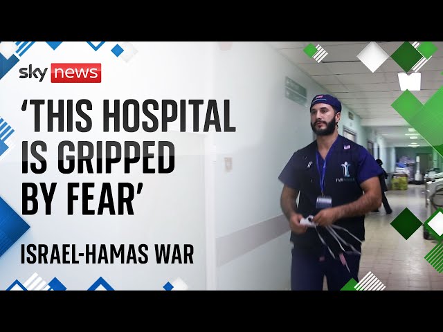 ⁣Israel-Gaza war: Ex-NHS doctor stuck in Gaza says family are 'terrified' but 'he has 