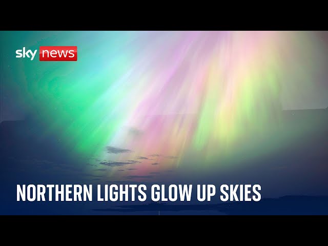 ⁣Northern lights illuminate the skies across the UK and the world