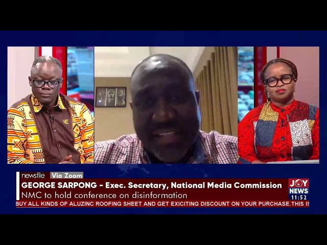 ⁣George Sarpong on the role of the media in ensuring credible elections. #Newsfile