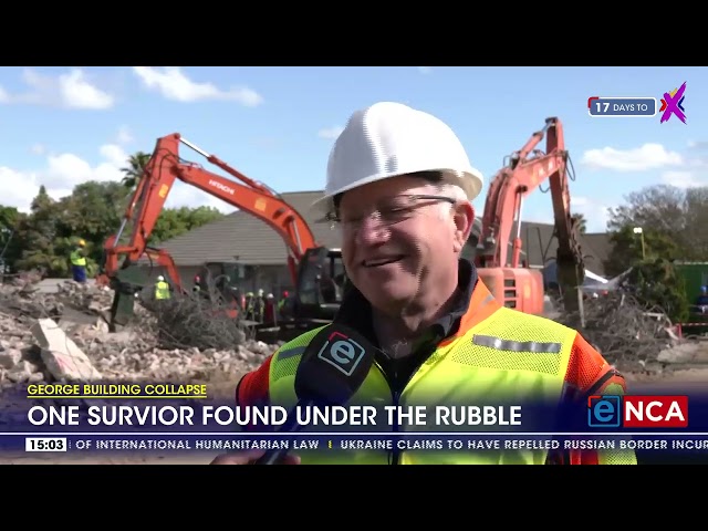 ⁣George Building Collapse | One survivor found under rubble