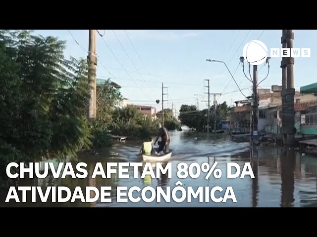 Municípios atingidos representam 80% da economia do RS