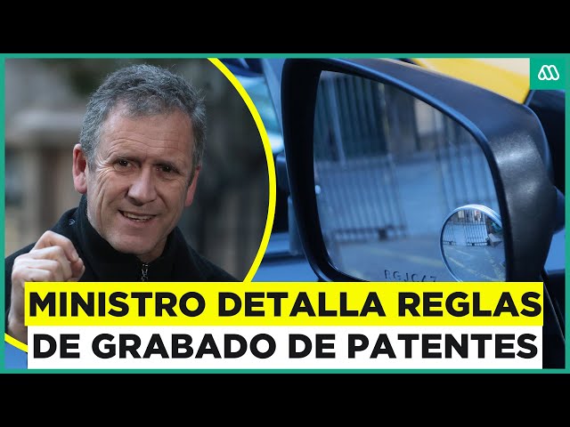 ⁣Aprueban reglas de grabado de patentes: Ministro de Transportes explica los detalles del reglamento