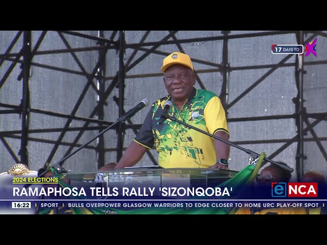 ⁣2024 Elections | Ramaphosa tells supporters that ANC will be victorious