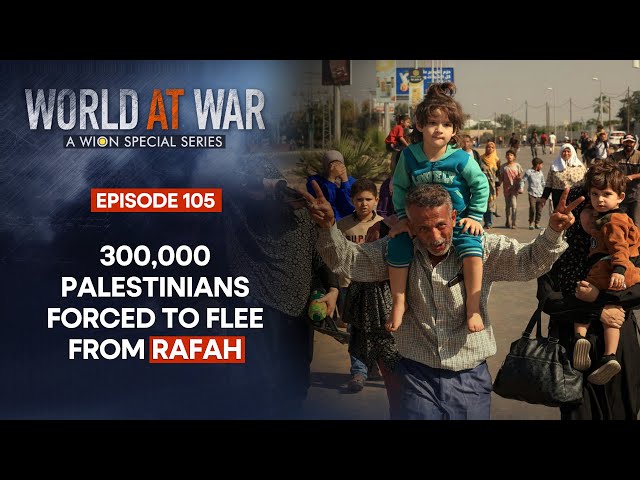 ⁣Israel's ground invasion into Rafah sparks an exodus of 300,000 Palestinians | World At War