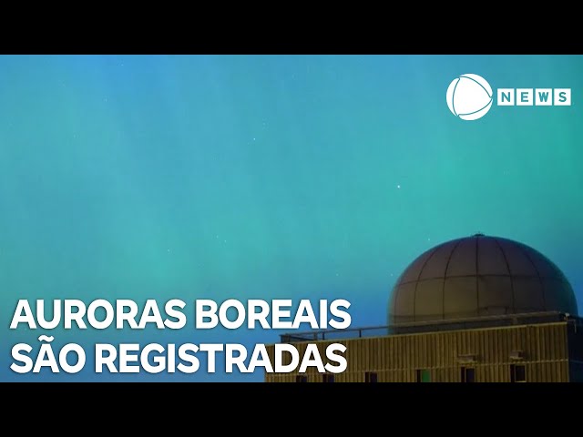 ⁣Registros de auroras boreais são feitos ao redor do mundo